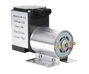 NutriEss Pompe à Vide à Grande Puissance 72kpa 8W 12L Min DC12V avec Un Support pour l'analyse du gaz (Dc12v)