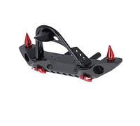 NutriEss RC Aluminium en Alliage en Alliage Avant avec lumière LED pour TRX4 SCX10 90046 90047 1/10 RC Car de Haute qualité Remplacement Durable Black 160 mm (Noir)