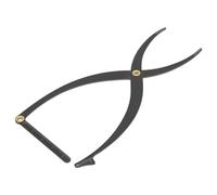 Nutriess Règle de pochoir à sourcils en acier inoxydable, positionnement à 3 points, rapport d'or, outil de mesure symétrique pour Microblading (Noir)
