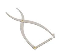 Nutriess Règle de pochoir à sourcils en acier inoxydable, positionnement à 3 points, rapport d'or, outil de mesure symétrique pour Microblading (Argent)