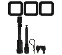 Nutriess Remor Remor Hitch Locking brochage 5/8in 9/16in avec 3 coussinets de silencieux en noir peint pour le camping-car