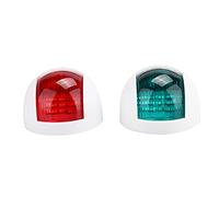NutriEss Signal de navigation Lumière LED Boat de navigation Lumière de navigation 12V 24V Green rouge Marine latérale pour les bateaux de pêche des yachts 2pcs 2pcs (Weiß)