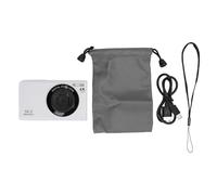 NUTRIESSS Digital Camera 56MP 4K AUTOFOCUS 16X Zoom Empêchez Le secouer de 2,4 Pouces Vlogging Vlogging Fill Light White Compact Rechargeable Video Photography (White)