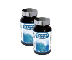 NUTRIEXPERT - Magnésium Marin B6+ - Complément Alimentaire à Base de Magnésium + Vitamine B6 + Mélisse - Favorise l'Équilibre du Système Nerveux et le Bien-Être - Réduit la Fatigue - Lot de 2 produits