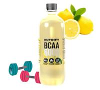 Nutrify BCAA Drink Citron 6 000 mg de boisson jetable de 500 ml avec 160 mg de caféine, booster de pré-entraînement, sans sucre