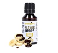 NUTRIFY Flavor Drops Chocolat Banane 30 ml Gouttes d'arôme sans calories Plus de goût dans les aliments et les boissons, sans sucre, sans gras, végétalien, sans colorants artificiels