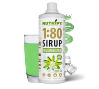NUTRIFY Vital Fitness Drink 1:80 Sirop 1 l - Waldmeister Boisson concentrée avec vitamines et L-carnitine sans sucre - Donne 80 litres de boisson sportive faible en calories 1000 ml