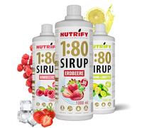 NUTRIFY Vital Fitness Drink Lot de 3 sirops 1:80 3 x 1 l - Boisson concentrée avec vitamines et L-carnitine sans sucre - Pour 240 litres de boisson sportive faible en calories - Bestseller 2