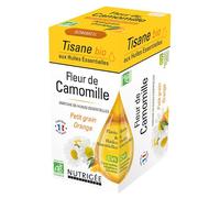 NUTRIGÈE - Tisane Fleur De Camomille Bio - Soulage L’Agitation Nerveuse & Les Troubles Mineurs Du Sommeil - Concentrés Végétaux Solubles - Huile Essentielle De Petit Grain & D'Oranges - 20 Sachets