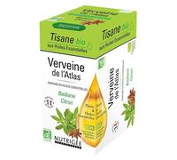 NUTRIGÉE - Tisane Verveine De L'Atlas Bio - Digestion - Combat Troubles Gastro-Inestinaux, Ballonements & Nausées - Concentrés Végétaux Solubles - Huile Essentielle De Badiane & De Citron - 20 Sachets