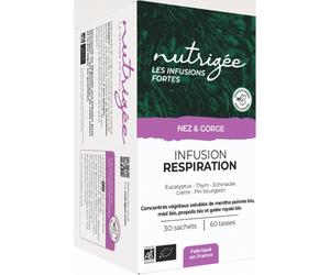Nutrigée Les Infusions Fortes Bio Nez - Gorge Infusion Respiratoire 30 Sachets