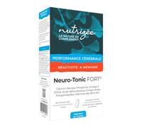 NUTRIGÉE - Neuro Tonic Fort - Capital Cérébral - Stimule La Mémoire & Les Fonctions Cérébrales - 4 Types D'Actifs - 1 À 2 Prises/Jour - 60 Comprimés - Programme de 30 à 60 Jours - Fabriqué en France