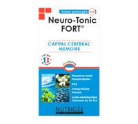 NUTRIGÉE - Neuro Tonic Fort - Capital Cérébral - Stimule La Mémoire & Les Fonctions Cérébrales - 4 Types D'Actifs - 1 À 2 Prises/Jour - 60 Comprimés - Programme de 30 à 60 Jours - Fabriqué en France
