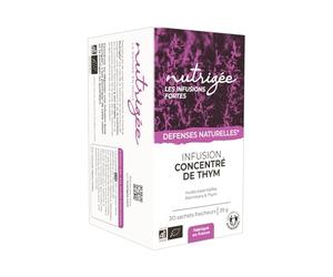 NUTRIGÉE - Tisane Concentré de Thym Bio - Infusion Défenses Immunitaires & Voies Respiratoires-Thym, Ravintsara, CVS - Protection & Bien-Être Naturel - 30 Sachets