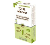 NUTRIGÉE - Total Minceur - 4 Actions Minceur - Capte, Bloque, Brûle & Draine - Favorise L'Amincissement, le Contrôle du Poids et de L'Appetit - 30 comprimés - Programme de 15 Jours
