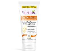 Nutriglow De Tan Scrub with Milk Protein & Mulethi for Deep Exfoliation, Tan Removal Treatment, Blackheads & Oily Prone Skin, All Skin Types, 65Gm