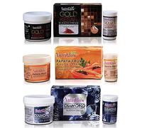 Nutriglow Gold Kesar Bleach Cream, Papaya Fruit Bleach Cream, Diamond Perfect Radiance Bleach Cream for Lightening Facial Hair, Dark Spot Corrector and Tan Removal, 43G Each, Pack of 3
