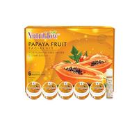 NutriGlow Kit visage Papaye pour une peau sans imperfections et plus juste Peau d'apparence fraîche hydratée et éclaircissante, tous types de peau, sans parabènes ni sulfates, 250 g + 10 ml