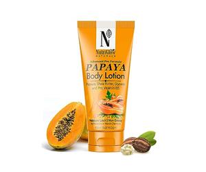 NUTRIGLOW Natural's Advanced Pro Formula Papaya Body Lotion for Daily Use, Hydration, Moisture Lock Shea Butter 150ml