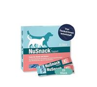 NutriLabs NuSnack® Lot de 25 sachets de 10 g de friandises pour Chiens et Chats - Friandises au goût de Saumon - Friandises pour Chats et Chiens pour médicaments, etc.