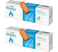 NutriLen Procto Creme Hemoroidaire Naturelle 80ml Paquet de 2 Traitement Efficace Hémorroïdes avec Hamamélis Acide Hyaluronique Huile Olive et Figuier de Barbarie Creme Hemorroide Externe et Interne