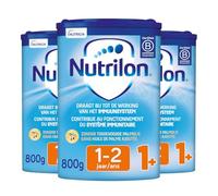 NUTRILON 1+ - Lait de Croissance pour Tout-Petits à partir de 1 An - Formule Nutritive avec Nutriments Essentiels - 3 x 800g
