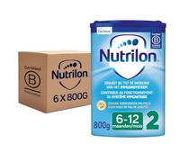 NUTRILON 2 - Lait de croissance pour bébés de 6 à 12 mois - Formule nutritive avec nutriments essentiels - 6 x 800g