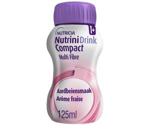 NUTRINIDRINK Compact Multi Fibre Fraise Solution(S) Buvable(S) 4x125 ml