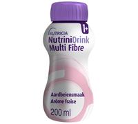 Nutrinidrink Multi Fibre Fraise + 12 Mois Solution(S) Buvable(S) 200 ml