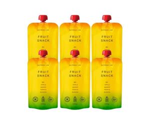 NUTRINO LAB FRUIT SNACK - apple, mango, papaya, banana 6 x 200g