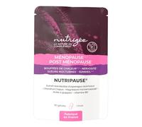 Nutripause - complexe ménopause & post-ménopause ultra-complet 90 gélules - soulage bouffées de chaleur, sueurs nocturnes, nervosité, sommeil - fabriqué en france