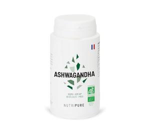Nutripure | Ashwagandha Bio KSM66® | Plante Adaptogène de l'Ayurvéda | Vegan | Complément Alimentaire Bien-être Intellectuel et Physique | Stress, Anxiété | 60 gélules | 1 Mois | Fabriqué en France