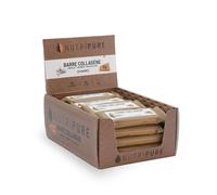 Nutripure Barre Collagène Peptan® - Snack Sain et Gourmand avec Amandes, Noix de Cajou et Pépites de Chocolat- 5g de Collagène, 170 kcal - Pour les sportifs et Personnes Sédentaires (20 barres)