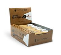 Nutripure | Barre Protéinée Bio | Sans Édulcorants ni Additifs | Moelleuse Chocolat Amande | 17g de Protéines (Blanc d'Œuf & Collagène) | Lot de 20 | Made in France