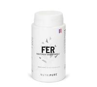 Nutripure | Fer Bisglycinate 14 mg Haute Qualité FERROCHEL® | Haute Absorption | Complément Alimentaire Anti-Fatigue & Renfort du Système Immunitaire | 120 Gélules Végétales | Vegan | Made in France