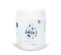 Nutripure | Omega 3 3000mg | Complément Alimentaire Défense | Huile de Poisson labélisée | Haute Concentration en EPA et DHA | Hautement Biodisponible | 270 gélules | Cure de 3 mois | Made in France