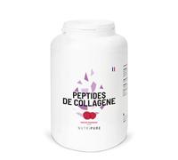 Nutripure | Peptides de Collagène Peptan | Acides Aminés, Types 1 | Protège Os et Articulations, Hydratation de la Peau | Arôme Framboise | Pot de 1.2kg | 4 Mois | Made in France