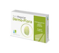NutriRegular Dermo-Flora 30 Capsules - Support pour peau sensible avec Probiotiques ciblés - Utile en cas d'acné, de peau atopique, de dermatite et de vieillissement cutané - Sans gluten et lactose