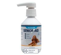 NutriScience SeniorAid - Complément Alimentaire pour Chiens Âgés, Hanches et Articulations, Glucosamine, Oméga-3 et Chondroïtine, Favorise la Mobilité, Santé de la Peau, Pelage et Vitalité - 250 ML