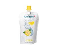 NUTRISENS - Eau gélifiée en gourde - Citron - Lot de 36 - Sans sucre | Gourde pratique, texture lisse et homogène, sans sucre ajouté, résiste à l'amylase salivaire. Fabriqué en France.