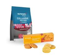 Nutrisens - Pack indispensables Vitalité - Peptides de Collagène + Vitamine C et Biscuits protéinés au Citron - Pack découverte Senior, Sportifs - Soutien de la masse musculaire au quotidien