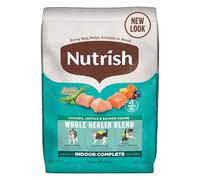 Nutrish Rachael Ray Indoor Complete Nourriture sèche naturelle pour chat, recette de poulet avec lentilles et saumon, 6,4 kg (l'emballage peut varier) (1826690300)