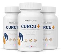 Nutrisolution I Curcu + Curcumin Base Plante I 60 Gélules Haute Absorption I Complément Alimentaire I Articulation, digestion, immunité I Gingembre Curcumonoïdes Curcuma (180)