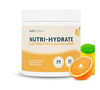 NutriSolution Nutri-Hydrate - Poudre d’Hydratation pour Senior - Hydratation Efficace, Pauvre en Sel, Sans Lactose & Goût Agrume - 240 g, Stévia Naturelle