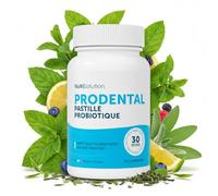 NutriSolution ProDental Probiotiques Oraux - Formule Avancée pour Gencives Saines, Dents Fortes & Haleine Fraîche Durable - 4 Souches Probiotiques, Vitamine D3 & C - 30 Comprimés Goût Fruits Rouges
