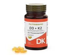 NUTRISSIMO D3 K2 2000ui pharmaquinone k2-t - complément complet proposé en gélules pratiques, coffret de 2000 pièces, à prendre régulièrement selon la dose conseillée et devient un allié fiable dans l