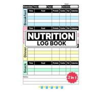 Nutrition Log Book: Colorful Daily Food Tracker for Meals, Macros, Fitness, and Wellness
