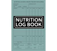 Nutrition Log Book: Track Your Macros, Count Calories, Record Daily Meals, Monitor Exercise, and Stay Focused on Achieving Your Health and Fitness Goals