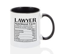 Nutritional Facts Tasse à café - Mug humoristique pour avocat - Faits nutritionnels - Tasse noire bicolore - Cadeau de Noël pour avocat - Tasse fantaisie 325 ml