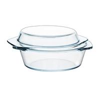NUTRIUPS Cocotte Ronde En Verre, 0,65L Cocotte En Verre Avec Couvercle, Cocotte Ronde En Verre Avec Couvercle, Cocotte En Verre Haute Résistance, Cocotte Avec Couvercle